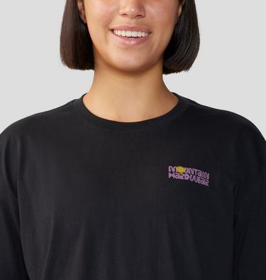 Women's Tie Dye Earth Boxy Short Sleeve, Color: Black, image 12