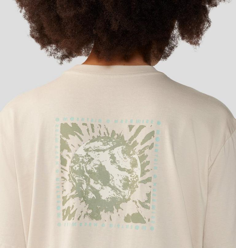 T-shirt droit à manches courtes Tie Dye Earth Femme, Color: Wild Oyster, image 5