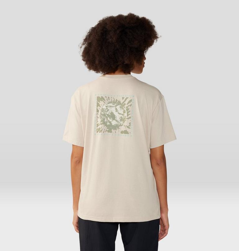 T-shirt droit à manches courtes Tie Dye Earth Femme, Color: Wild Oyster, image 2
