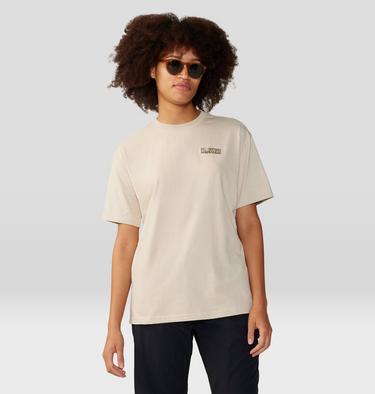 Women's Tie Dye Earth Boxy Short Sleeve, Color: Wild Oyster, image 5