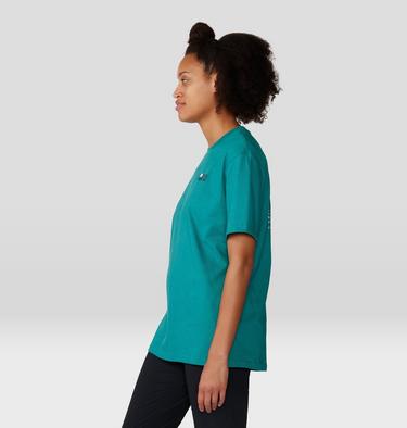 Women's Tie Dye Earth Boxy Short Sleeve, Color: Wintermint, image 3