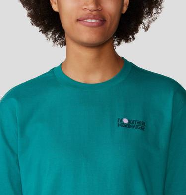 Women's Tie Dye Earth Boxy Short Sleeve, Color: Wintermint, image 4