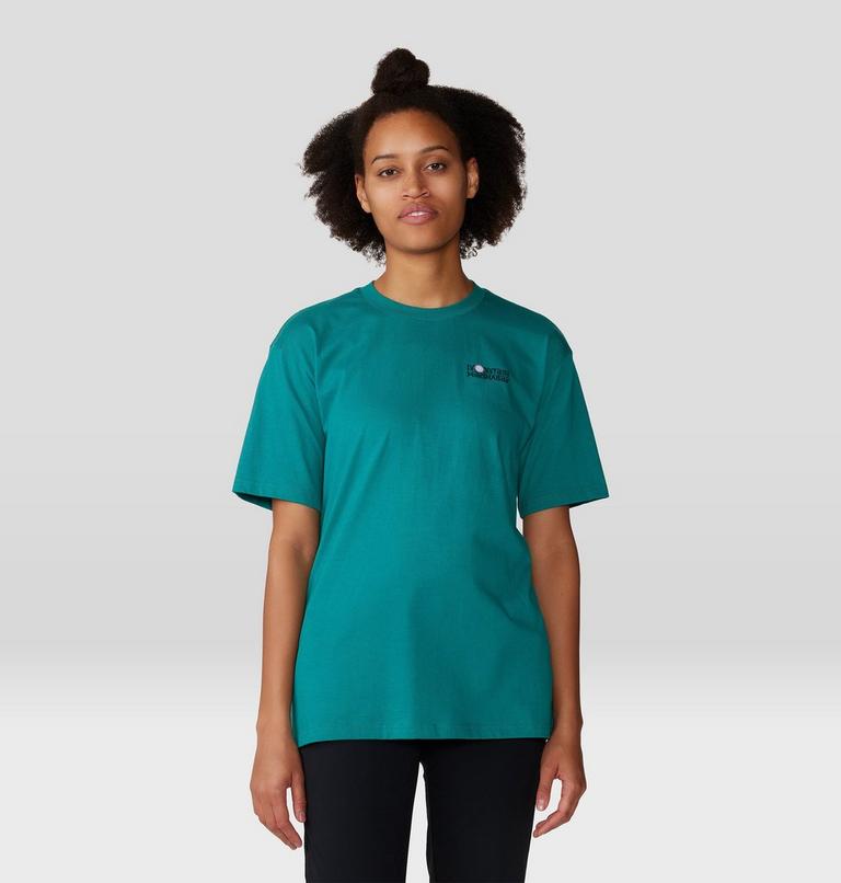 T-shirt droit à manches courtes Tie Dye Earth Femme, Color: Wintermint, image 1