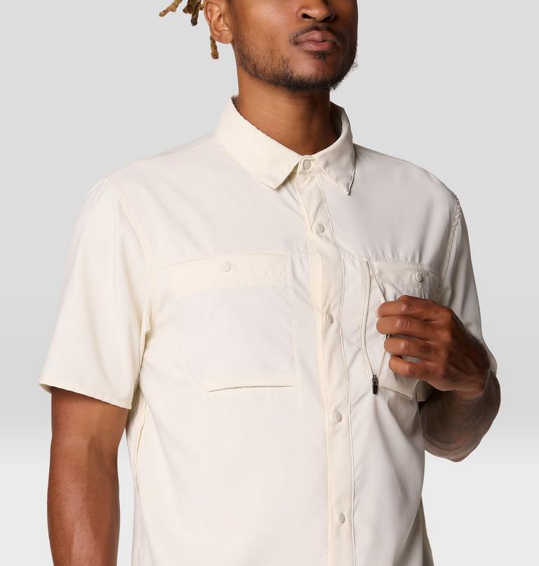 Men's Trail Sender Short Sleeve, Color: Stone, image 6
