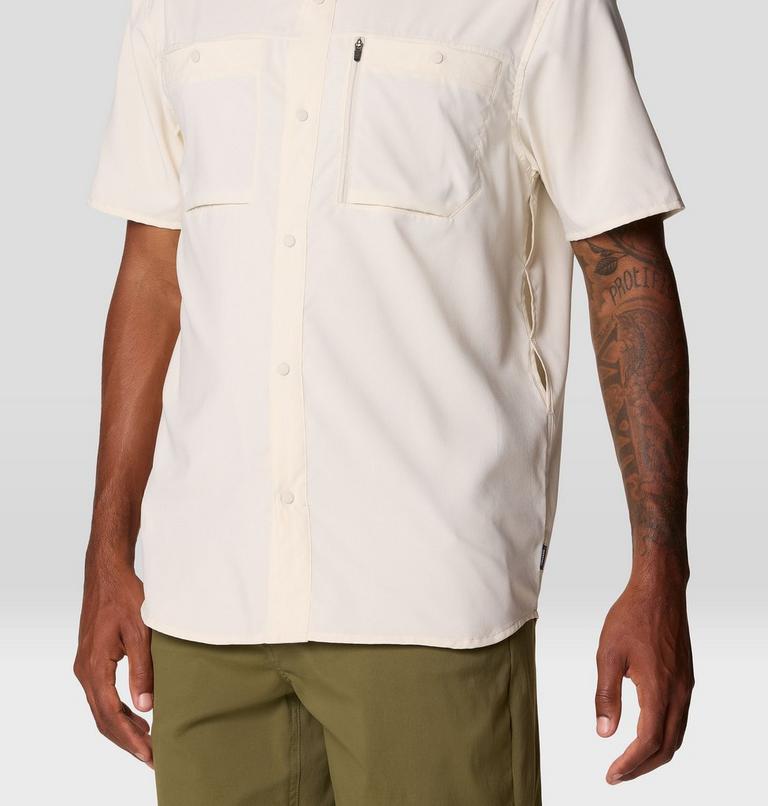 Men's Trail Sender Short Sleeve, Color: Stone, image 7