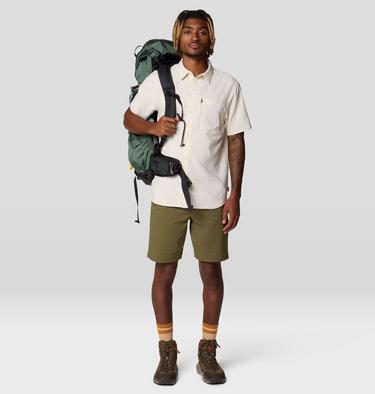 Men's Trail Sender Short Sleeve, Color: Stone, image 2