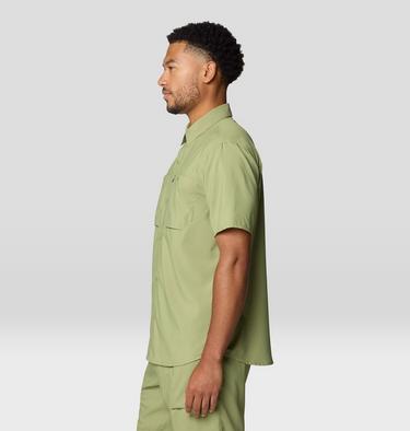 Men's Trail Sender Short Sleeve, Color: Light Cactus, image 8