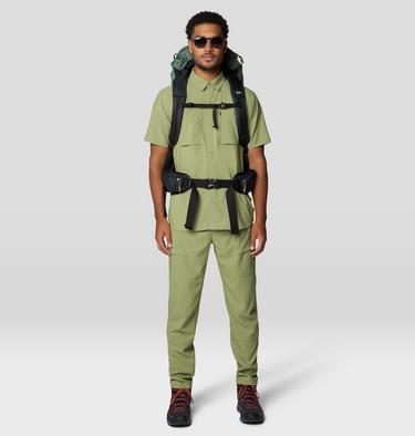 Men's Trail Sender Short Sleeve, Color: Light Cactus, image 6