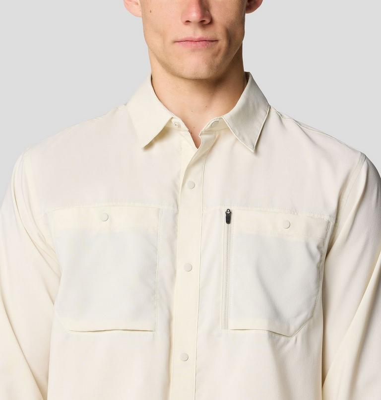 Men's Trail Sender Long Sleeve, Color: Stone, image 4