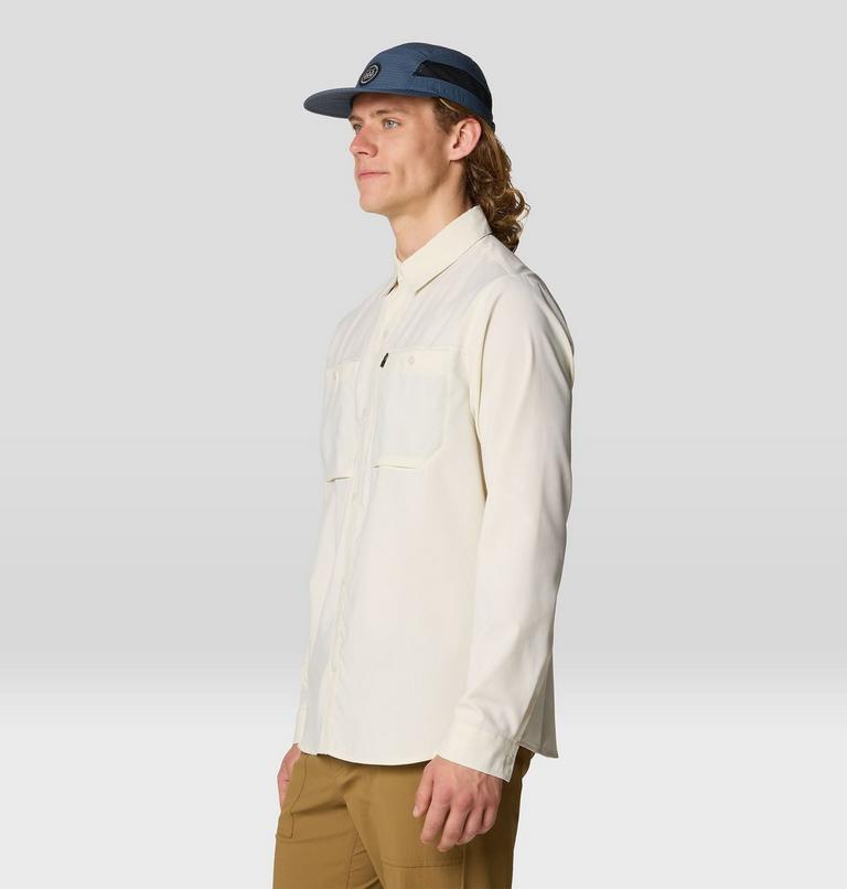 Men's Trail Sender Long Sleeve, Color: Stone, image 5