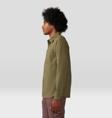 Men's Trail Sender Long Sleeve, Color: Combat Green, image 11