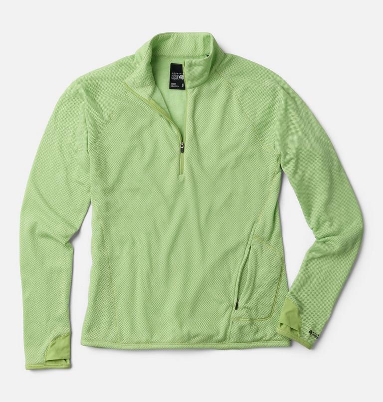 Women's Crater Lake Crop Zip Shirt, Color: Gamma Grey Shadowdye XS Print, image 2