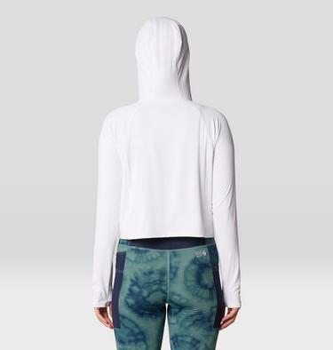 Women's Crater Lake Crop Zip, Color: Fogbank, image 18