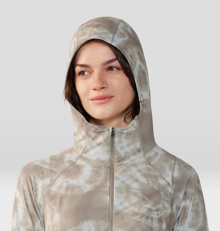 Femme Crater Lake Court Zip, Color: Dunes Spore Dye Print, image 4