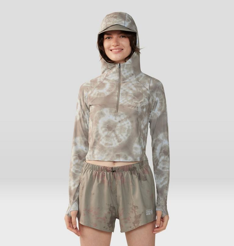Femme Crater Lake Court Zip, Color: Dunes Spore Dye Print, image 5