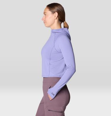 Women's Crater Lake Crop Zip, Color: Avid, image 7