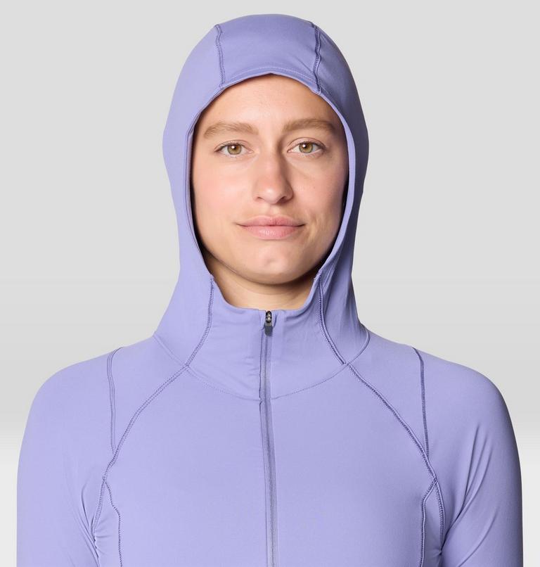 Women's Crater Lake Crop Zip, Color: Avid, image 4