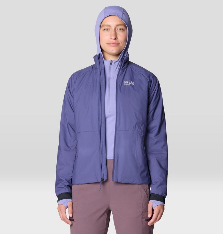 Women's Crater Lake Crop Zip, Color: Avid, image 5