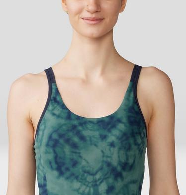Women's Yuba Trail Onesie, Color: Blue Pine Spore Dye Print, image 4