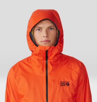 Men's Premonition UL Anorak, Color: State Orange, image 4