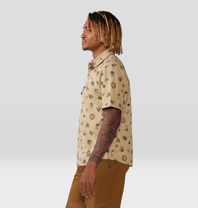 Men's Stryder Short Sleeve Shirt, Color: Moab Tan Scorpion Print, image 3