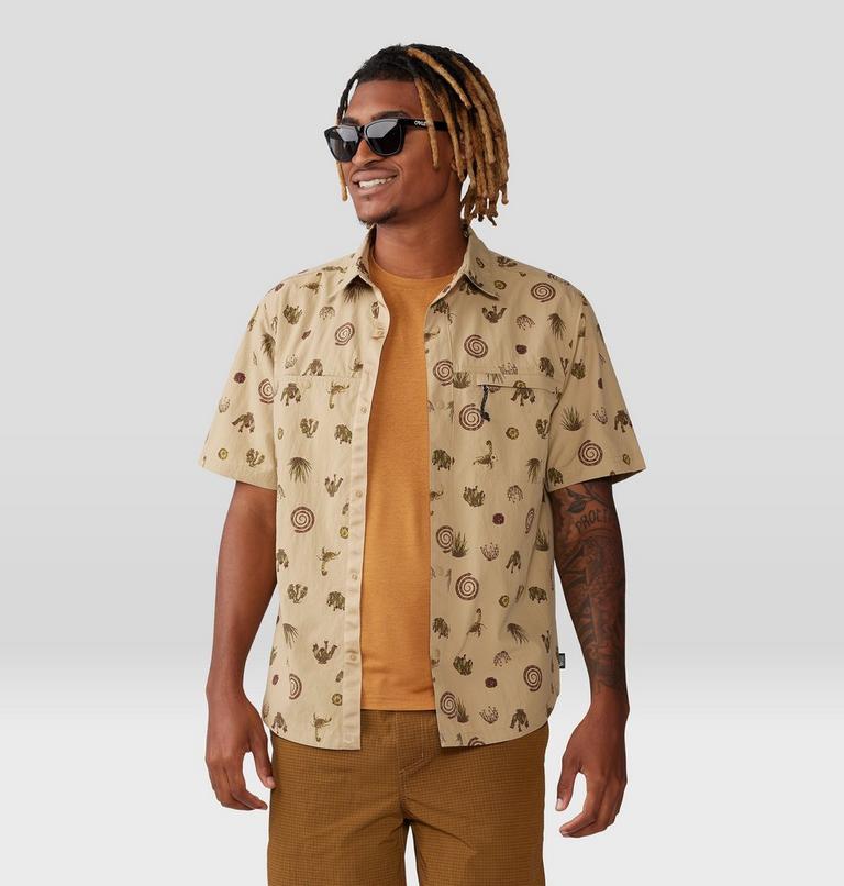 Men's Stryder Short Sleeve Shirt, Color: Moab Tan Scorpion Print, image 6