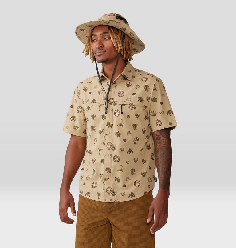 Men's Stryder Short Sleeve Shirt, Color: Moab Tan Scorpion Print, image 7