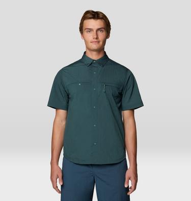 Men's Stryder Short Sleeve Shirt, Color: Blue Pine Ripstop, image 5