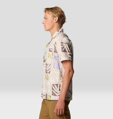 Men's Trail Sender Camp Shirt, Color: Stone Meadows Print, image 4