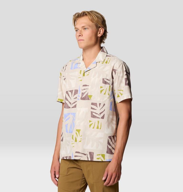 Men's Trail Sender Camp Shirt, Color: Stone Meadows Print, image 7