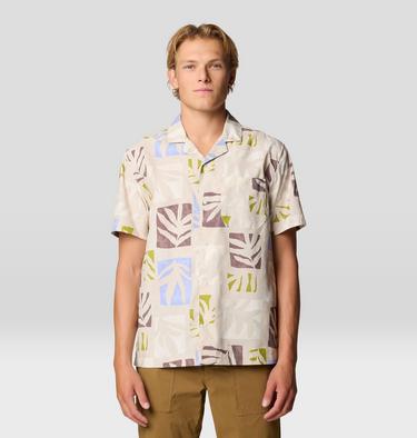 Men's Trail Sender Camp Shirt, Color: Stone Meadows Print, image 1