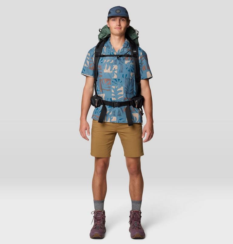 Chemise imprimée Trail Sender, Color: Adriatic Blue Meadows Print, image 2