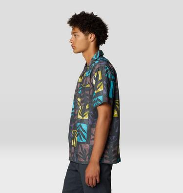 Men's Trail Sender Camp Shirt, Color: Allium Meadows Print, image 8