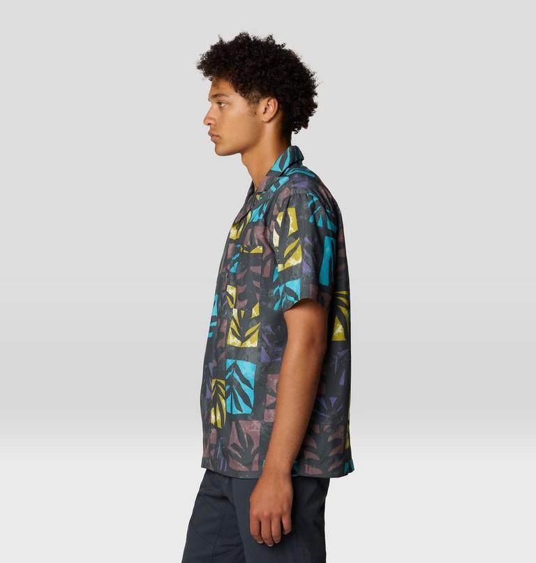 Men's Trail Sender Camp Shirt, Color: Allium Meadows Print, image 4