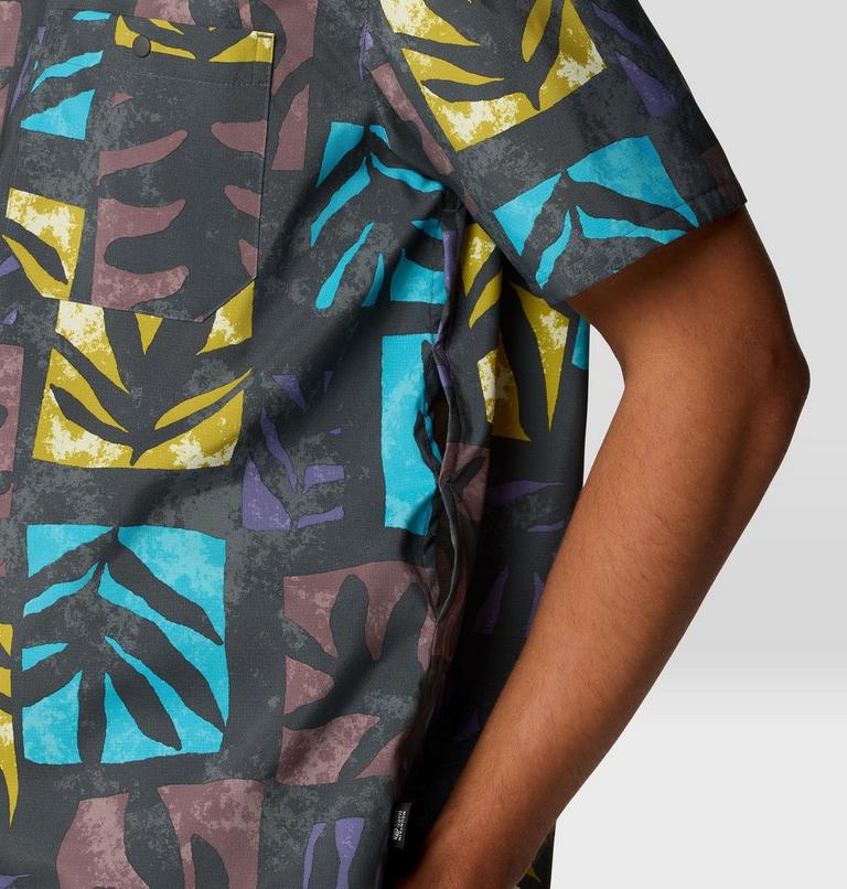 Men's Trail Sender Camp Shirt, Color: Allium Meadows Print, image 6