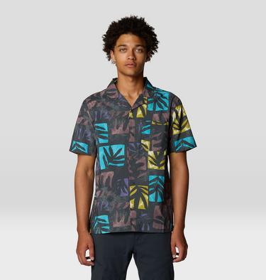 Men's Trail Sender Camp Shirt, Color: Allium Meadows Print, image 5