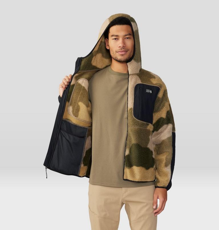 Chandail à capuchon imprimé en polaire HiCamp Homme, Color: Sandstorm Flagstone Camo Print, image 5