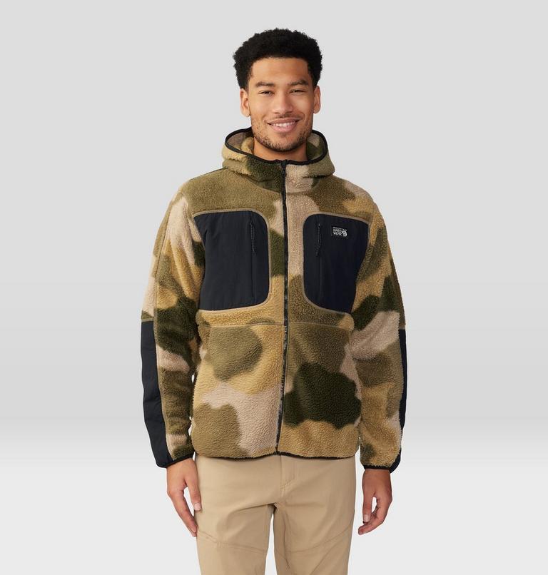 Chandail à capuchon imprimé en polaire HiCamp Homme, Color: Sandstorm Flagstone Camo Print, image 1