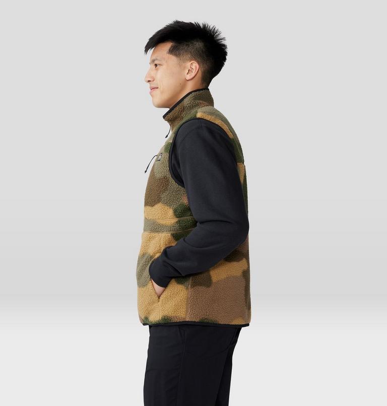 Veste sans manches imprimée en polaire HiCamp Homme, Color: Sandstorm Flagstone Camo Print, image 3