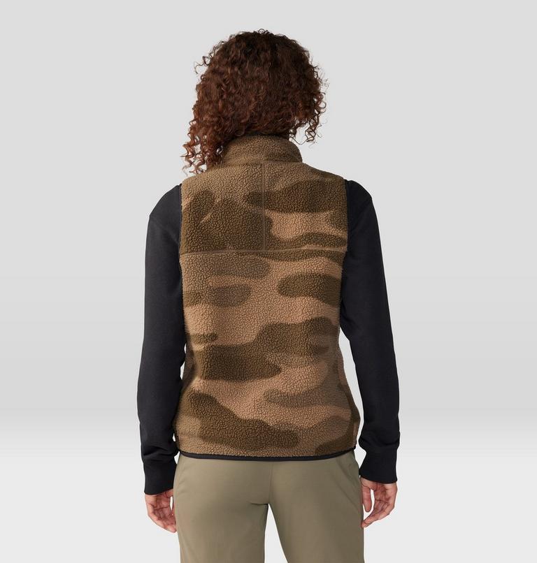 Veste sans manches imprim&eacute;e en polaire HiCamp Femme, Color: Darklands Calaveras Camo Print, image 2