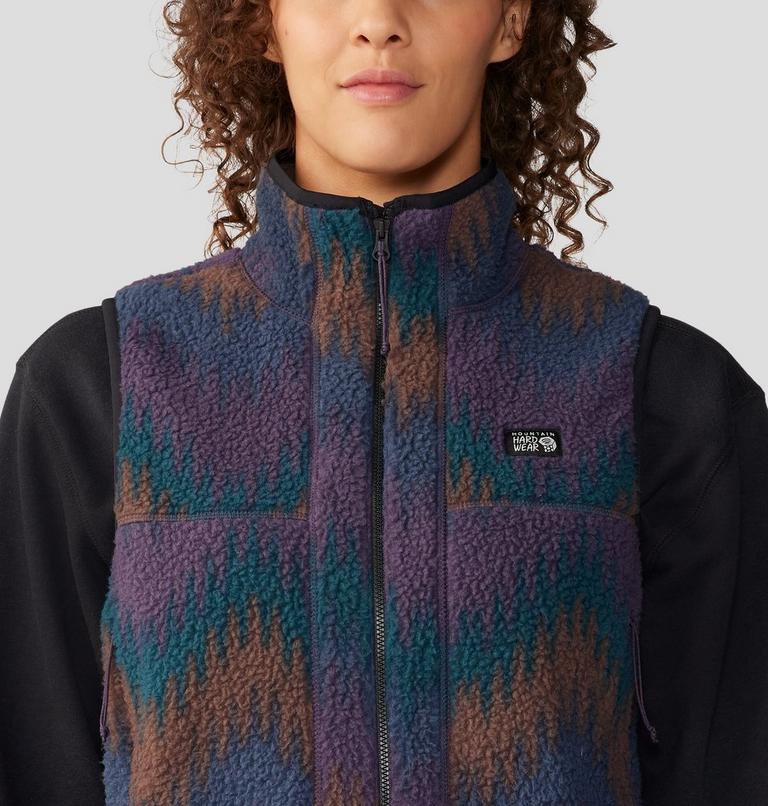 Veste sans manches imprimée en polaire HiCamp Femme, Color: Blurple Zig Zag Print, image 4