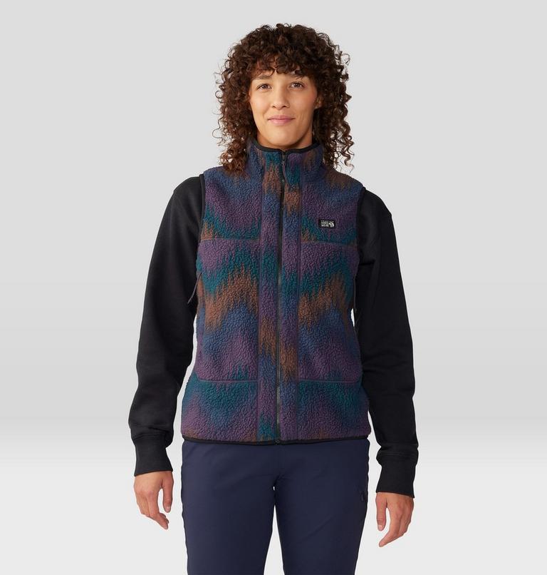 Veste sans manches imprimée en polaire HiCamp Femme, Color: Blurple Zig Zag Print, image 5