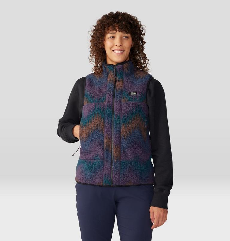 Veste sans manches imprimée en polaire HiCamp Femme, Color: Blurple Zig Zag Print, image 6