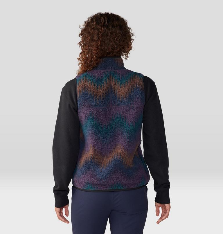 Veste sans manches imprimée en polaire HiCamp Femme, Color: Blurple Zig Zag Print, image 2