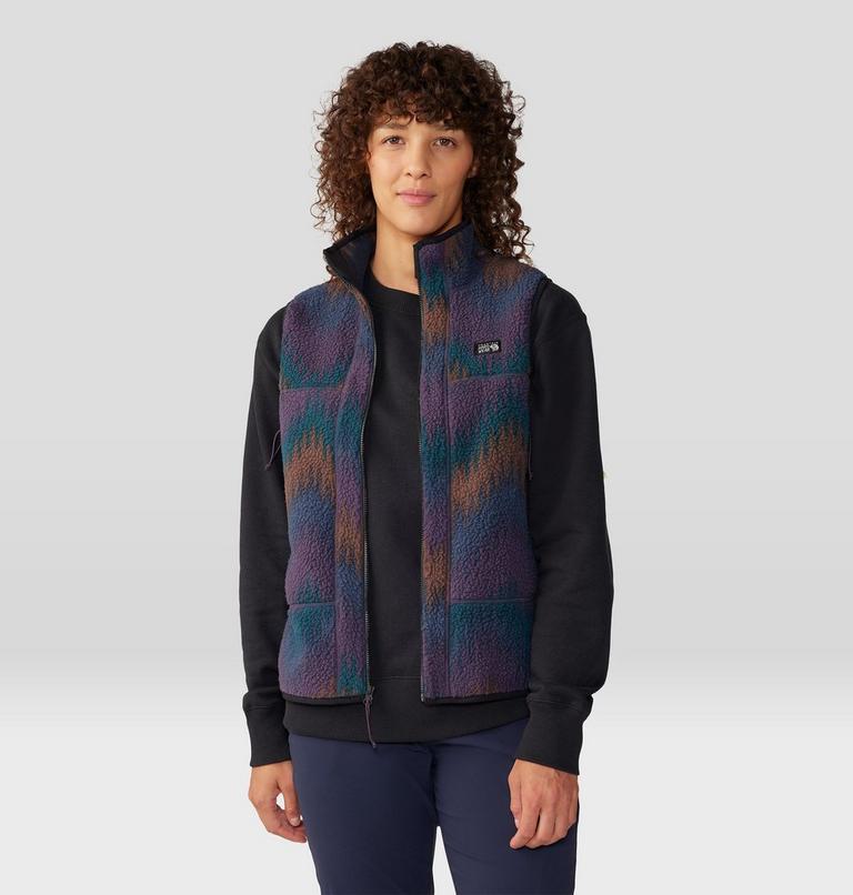 Veste sans manches imprimée en polaire HiCamp Femme, Color: Blurple Zig Zag Print, image 1