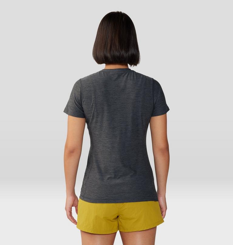 Women's Chillaction Short Sleeve, Color: Black Heather, image 2