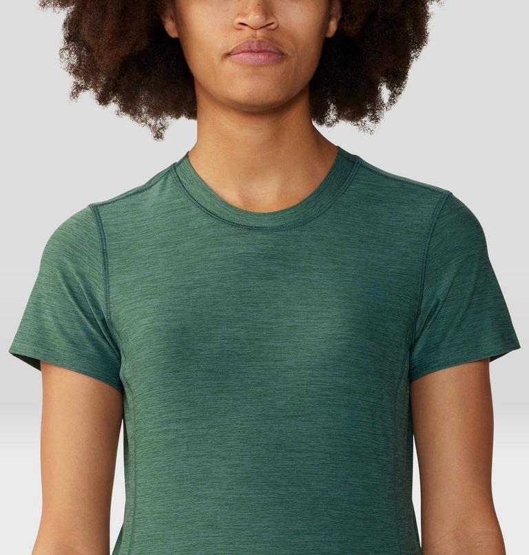 Women's Chillaction Short Sleeve, Color: Aqua Green Heather, image 4