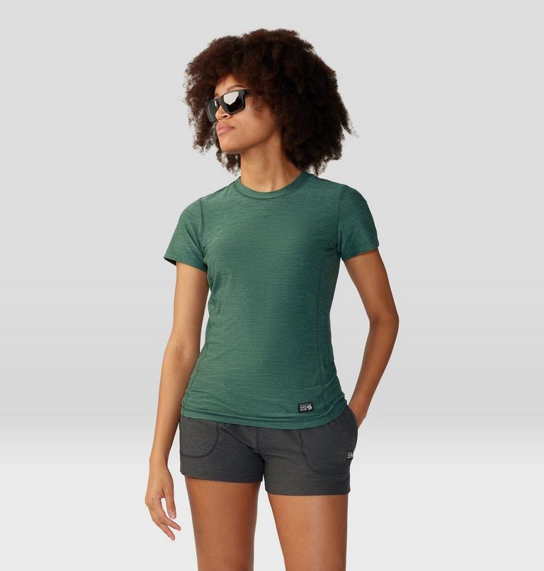 Women's Chillaction Short Sleeve, Color: Aqua Green Heather, image 5