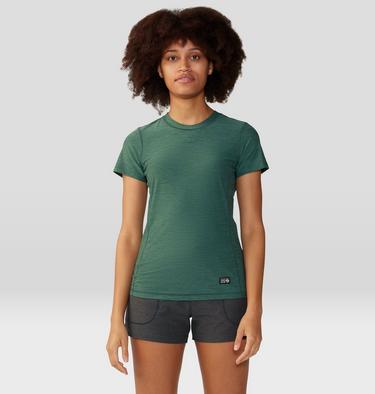 Women's Chillaction Short Sleeve, Color: Aqua Green Heather, image 9