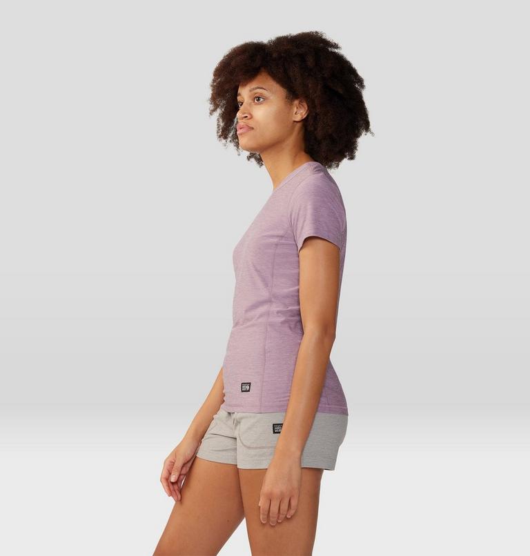 Women's Chillaction Short Sleeve, Color: Dark Daze Heather, image 3